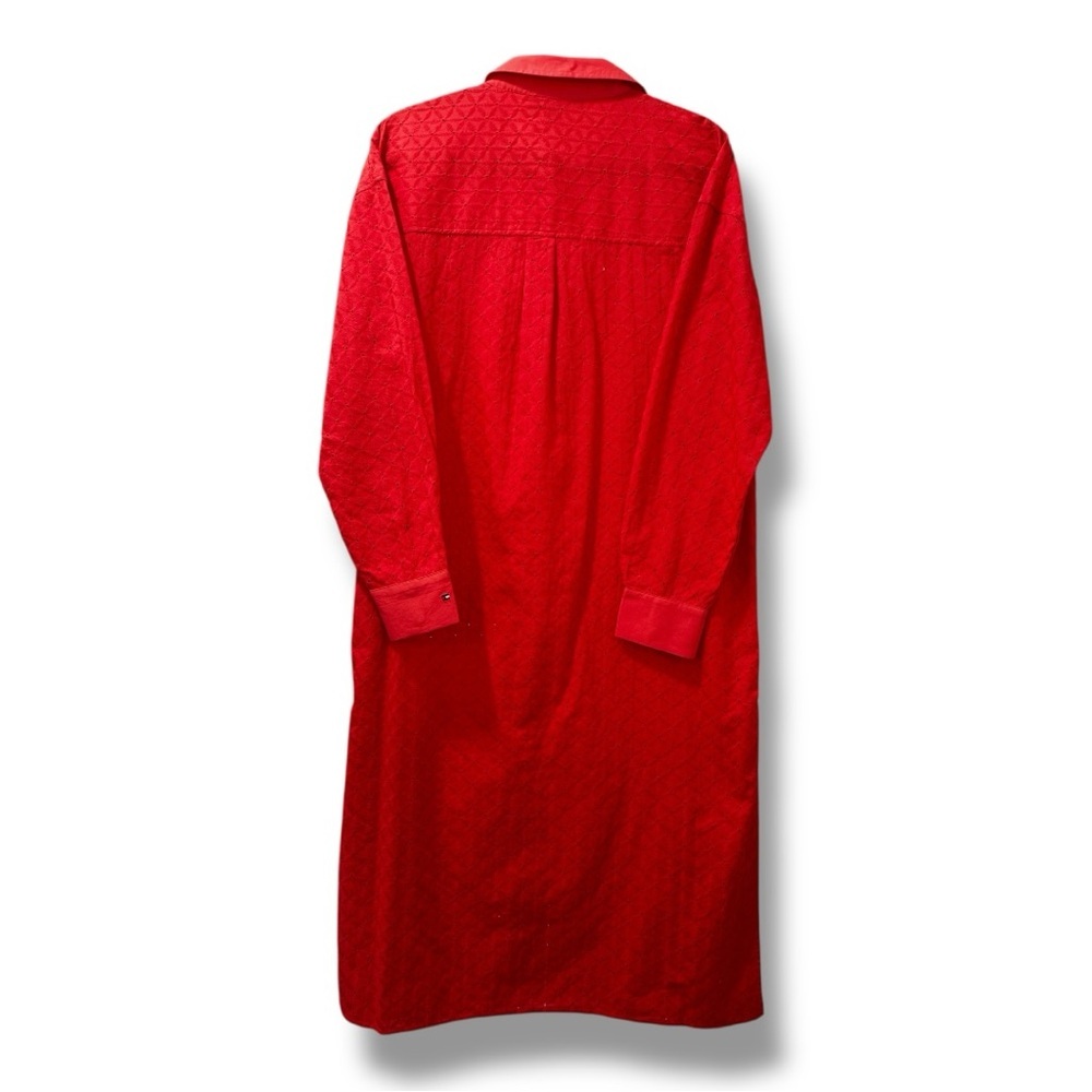 Tommy Hilfiger Coral Long Sleeve Shirt Dress M - Picture 2 of 8